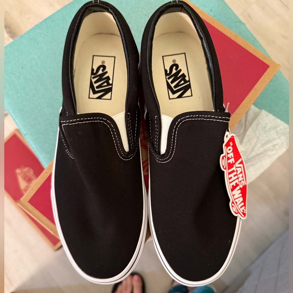 Vans Black Slip-On Sneakers